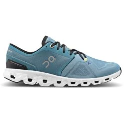 On Running On Cloud X 3 Running Shoe - Pewter & White -On Running on cloud x 3 running shoe pewter white 4 1459691