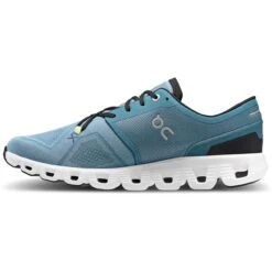On Running On Cloud X 3 Running Shoe - Pewter & White -On Running on cloud x 3 running shoe pewter white 6 1459693