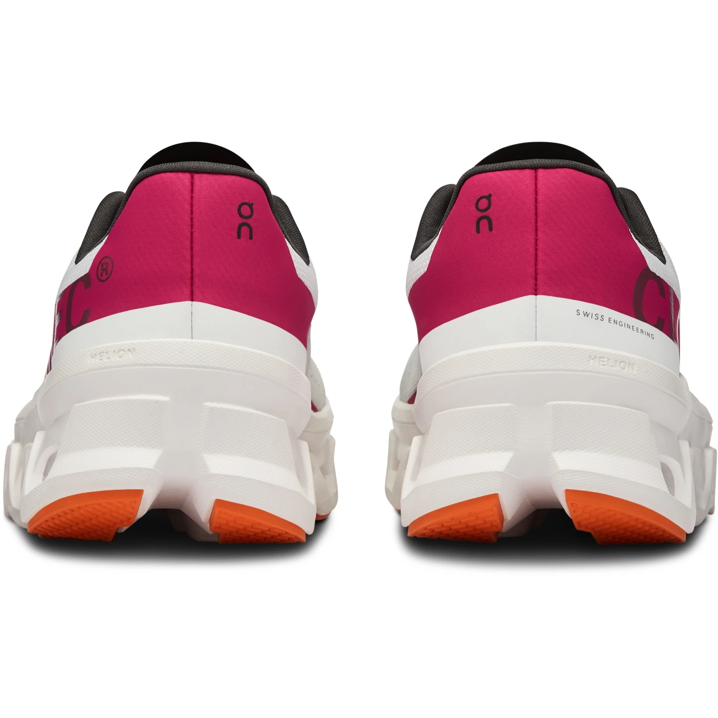 On Running On Cloudmonster Women's Running Shoes - Undyed-White & Aurora 6 On Running On Cloudmonster Women's Running Shoes - Undyed-White & Aurora - Image 6