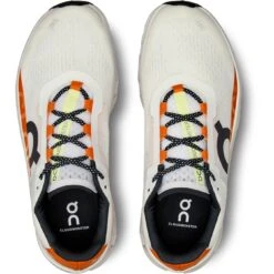 On Running On Cloudmonster Running Shoes - Undyed-White & Flame -On Running on cloudmonster men running shoe undyyed white flame 3 1531544
