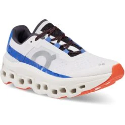 On Running On Cloudmonster Women's Running Shoes - Frost & Cobalt -On Running on cloudmonster women running shoe frost cobalt 6 1322701