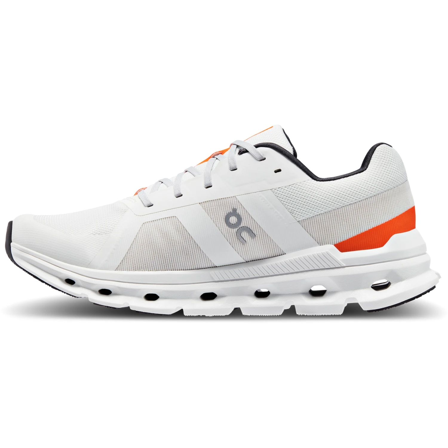 On Running On Cloudrunner Wide Running Shoe - Undyed-White & Flame 2 On Running On Cloudrunner Wide Running Shoe - Undyed-White & Flame - Image 2