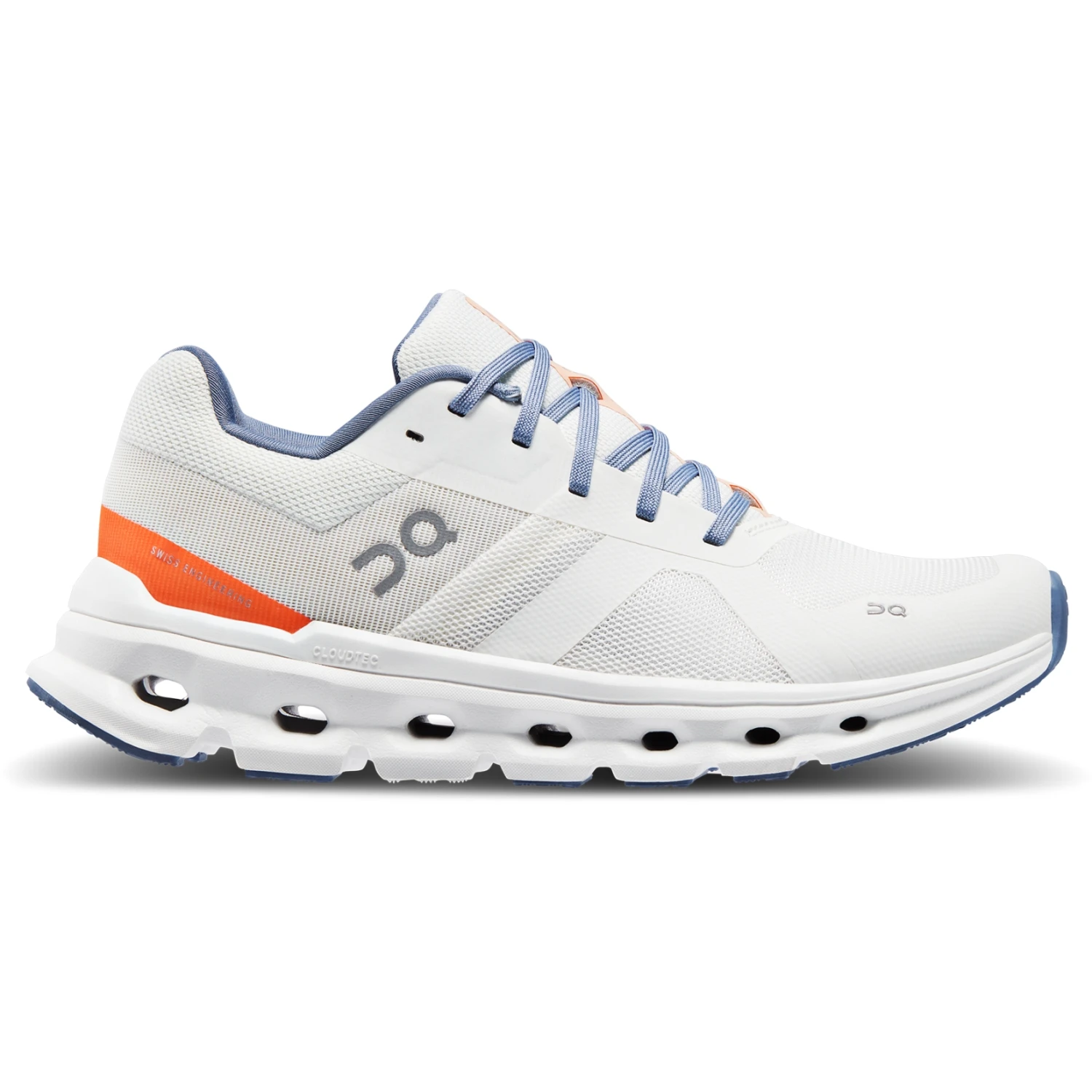 On Running On Cloudrunner Wide Women Running Shoe - Undyed-White & Flame 5 On Running On Cloudrunner Wide Women Running Shoe - Undyed-White & Flame - Image 5